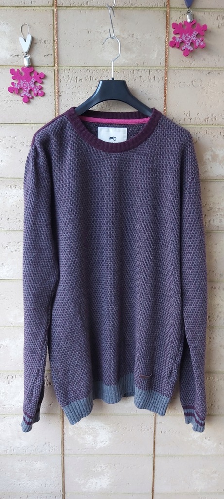Męski gruby sweter (wełna 80%) Moods of Norway XL