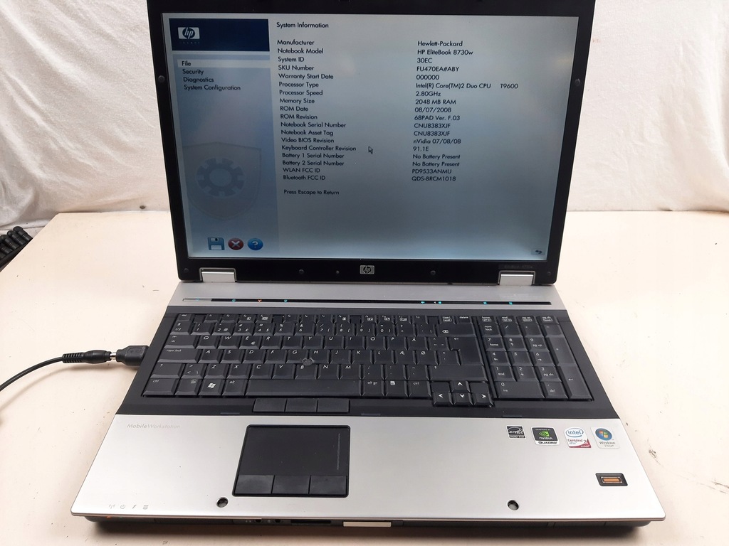 HP Elitebook 8730w (2099782)
