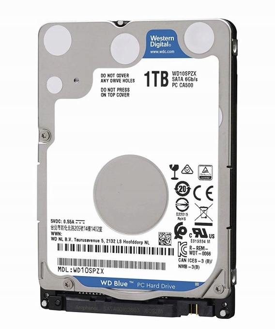 HDD 2.5″ SATA III 600 1TB WD Blue WD10SPZX