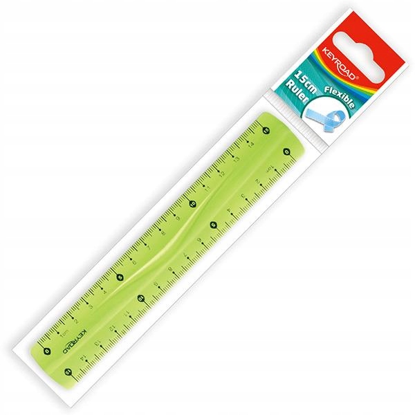 Linijka KEYROAD 15cm elastyczna mix cena za 1szt