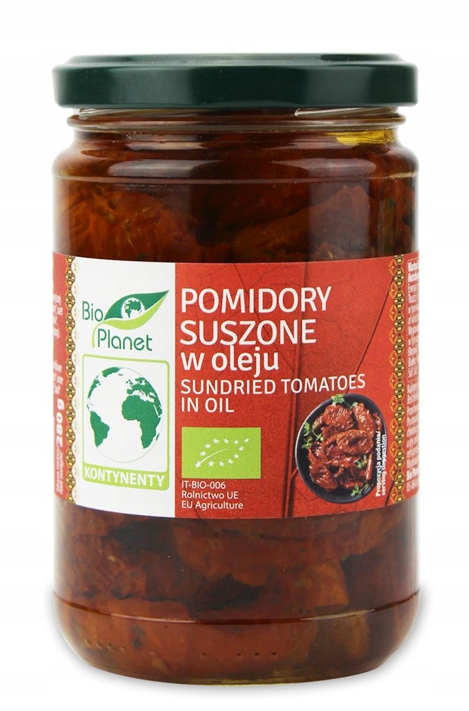 BIO PLANET Pomidory suszone w oleju BIO 280g