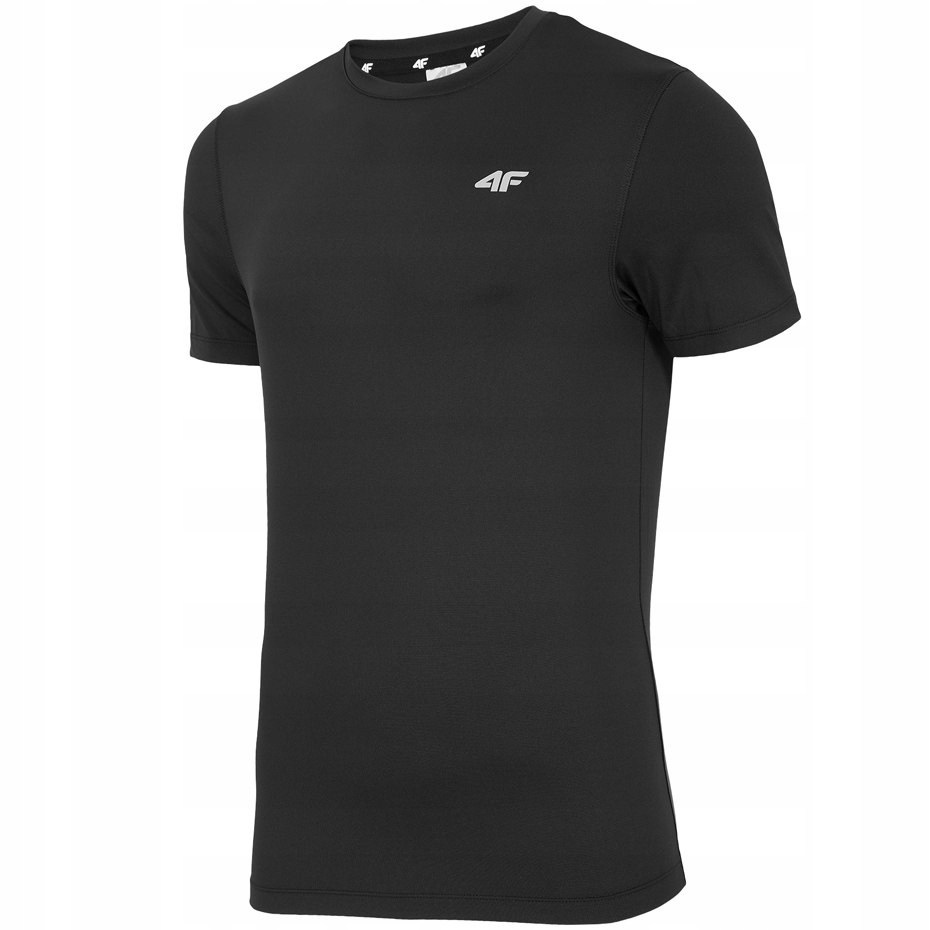 Koszulka męska fitness 4F głęboka czerń H4Z18 TSMF
