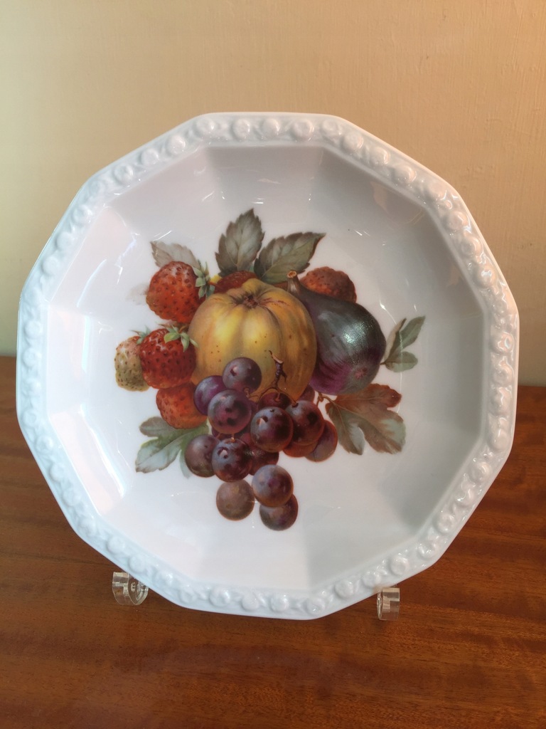 ROSENTHAL MARIA stary talerz z owocami 19,5 cm