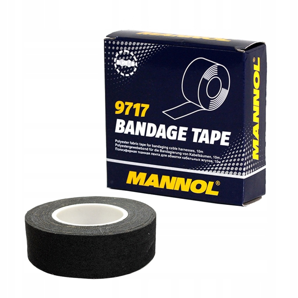 MANNOL 9717 Taśma izolacyjna włókienna 25mm x 10m