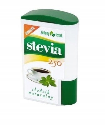 Słodzik Stevia zielony listek 250 sztuk