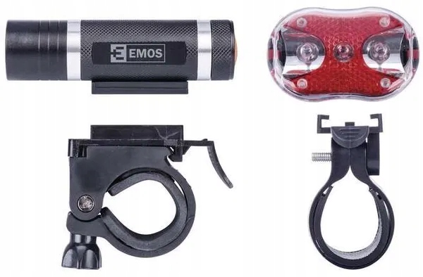 Zestaw kół EMOS 1 + 3x LED, 3 + 2x AAA, przód + tył