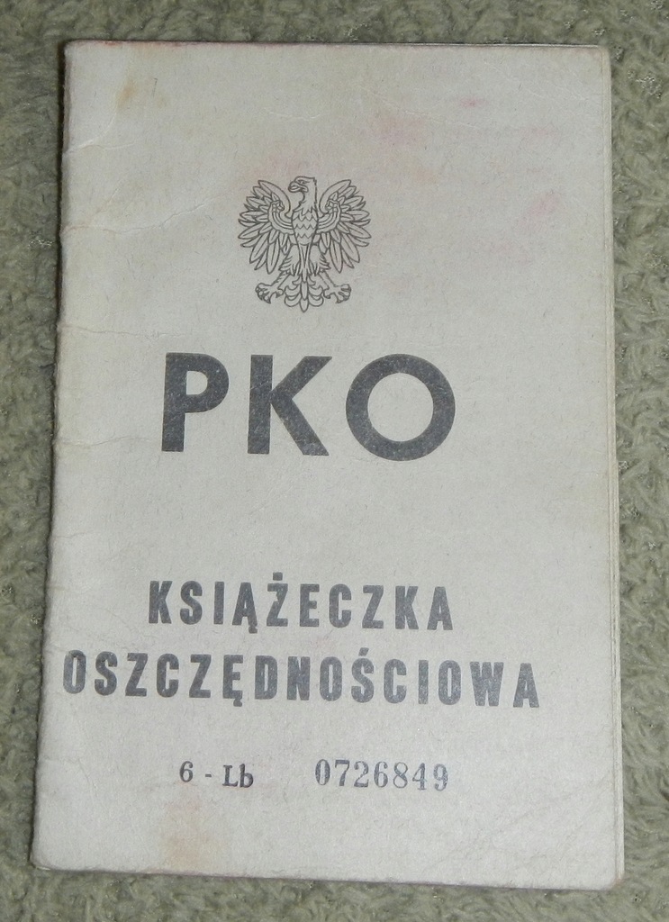 książeczka PKO lata 70 - PRL