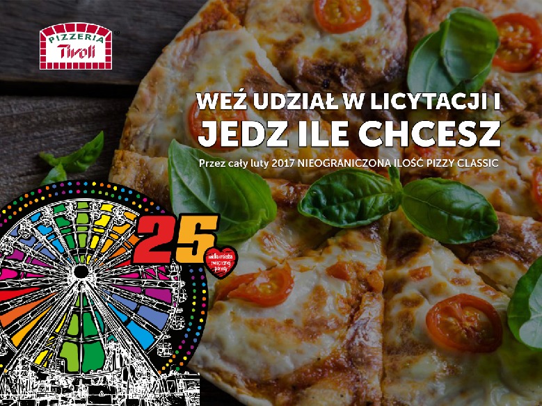 Voucher Jedz ile Chcesz przez cały luty Tivoli