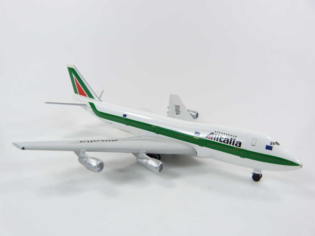 herpa wings｜Alitalia航空｜B747-200｜Bulgari herpa wings｜Alitalia航空｜B747-200｜Bulgari Herpa - 1:500