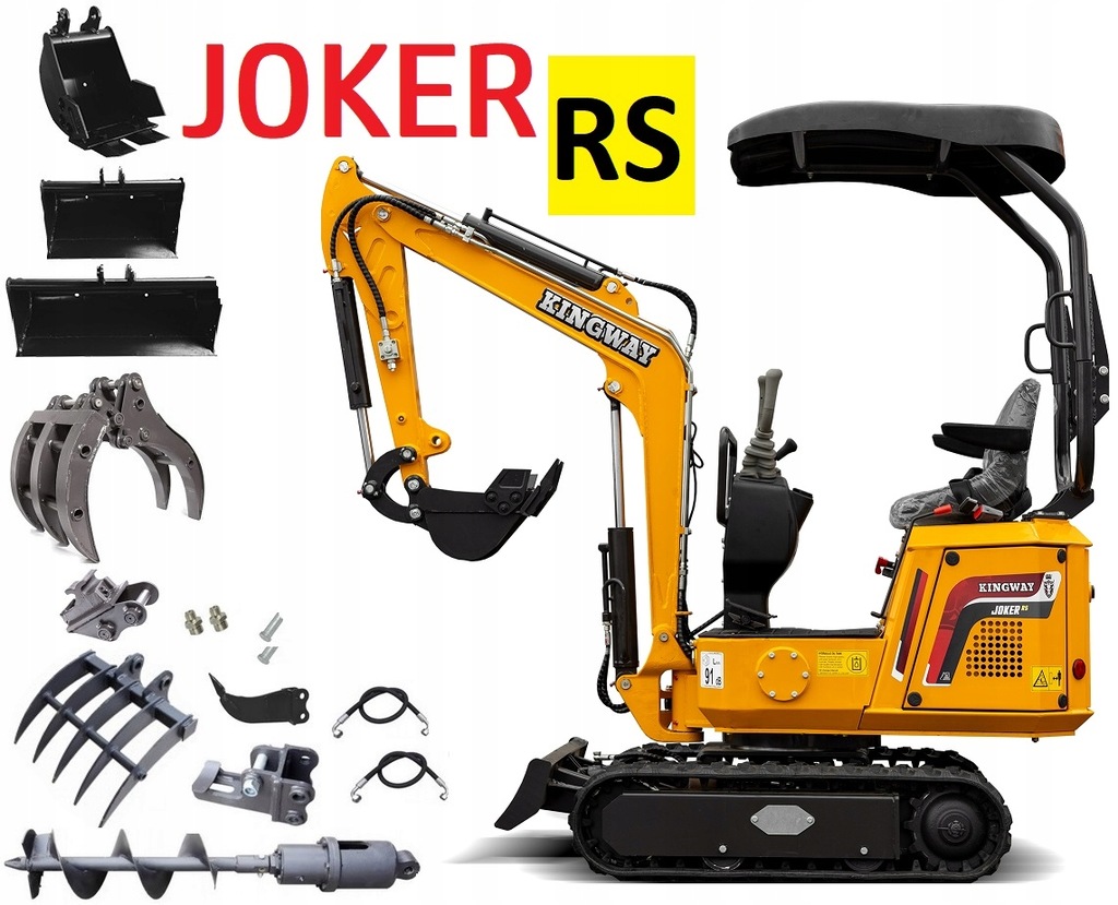 NOWA MINIkoparka 1000KG Kingway XN10 Diesel RAMIĘ SKRĘTNE w JOISTICKU !