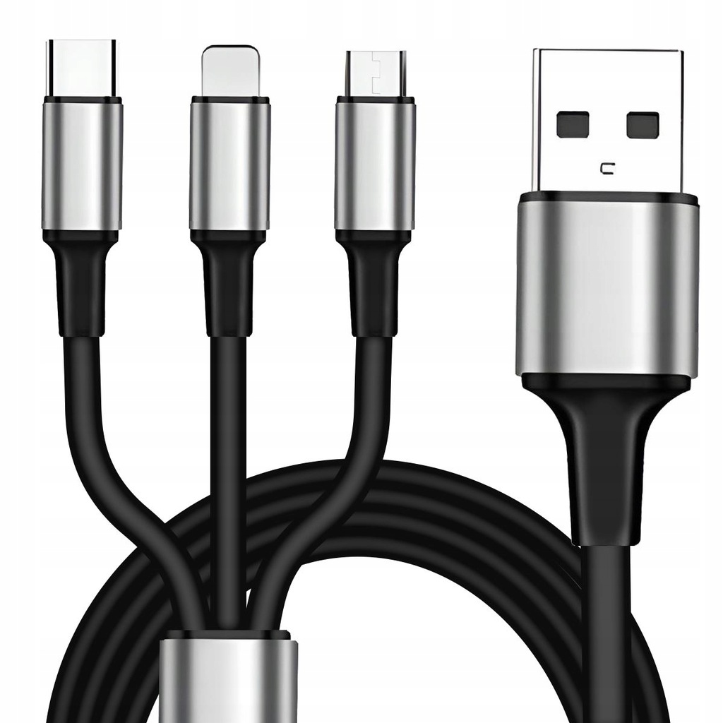 Купить КАБЕЛЬ ЗАРЯДНОГО УСТРОЙСТВА 3 В 1 ДЛЯ IPHONE / MICRO USB / TYPE-C: отзывы, фото, характеристики в интерне-магазине Aredi.ru