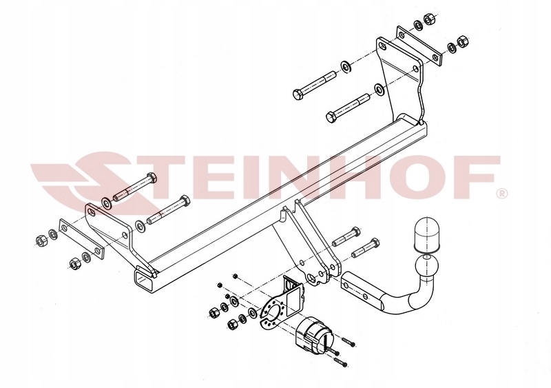 HAK HOLOWNICZY+MODUŁ7/13PIN CITROEN C5 3 III KOMBI