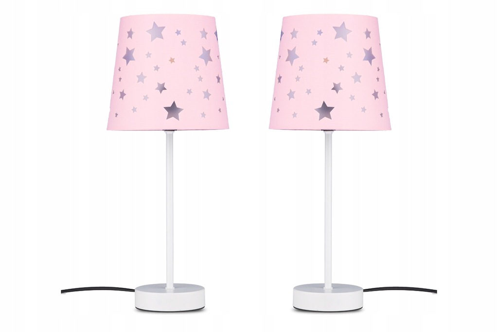 Lampy w gwiazdki różowa do pokoju dziecięcego