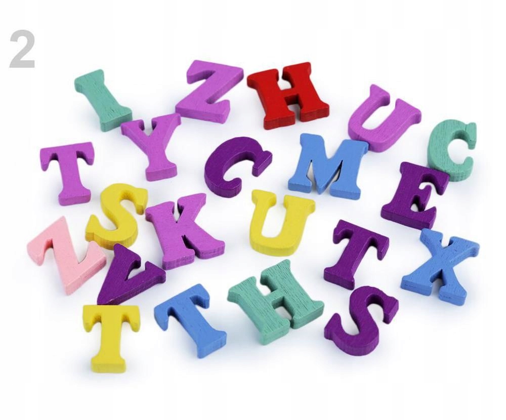 20szt ix. pokój 2 litery drewniane alfabet cyfry