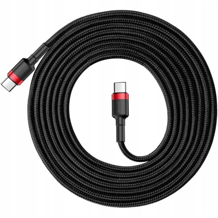 Купить Кабель USB-C/USB-C, Baseus Cafule, 3А, 60Вт, 2м: отзывы, фото, характеристики в интерне-магазине Aredi.ru