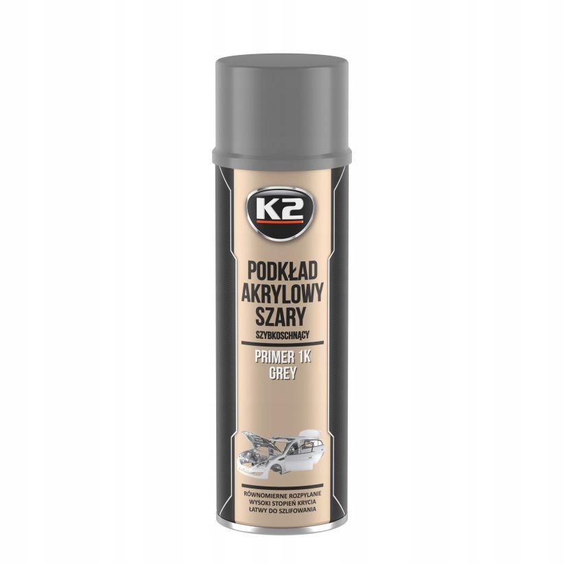 PODKŁAD SZARY 1K SPRAY K2 400ML