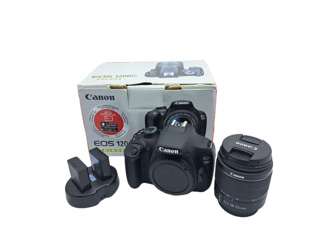 Lustrzanka Canon EOS 1200D korpus + obiektyw Canon