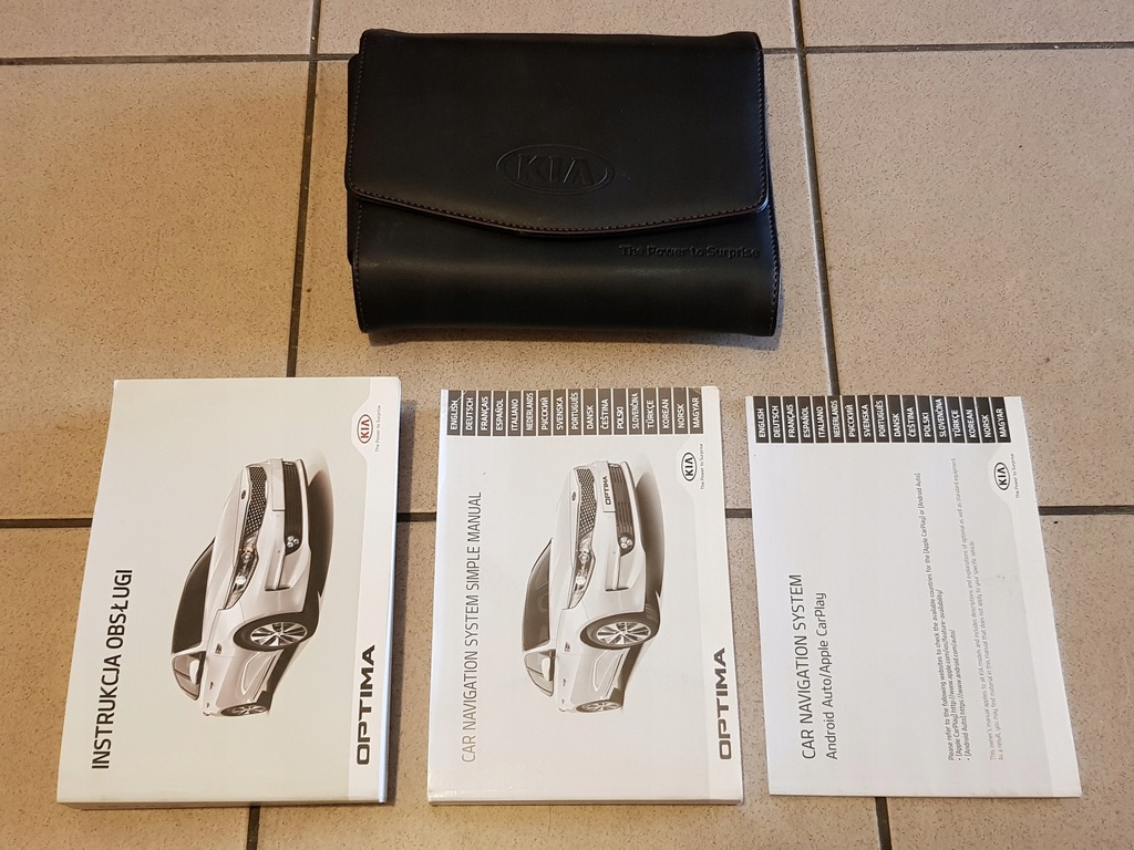 Instrukcja obsługi KIA Optima 2017 + etui, PL