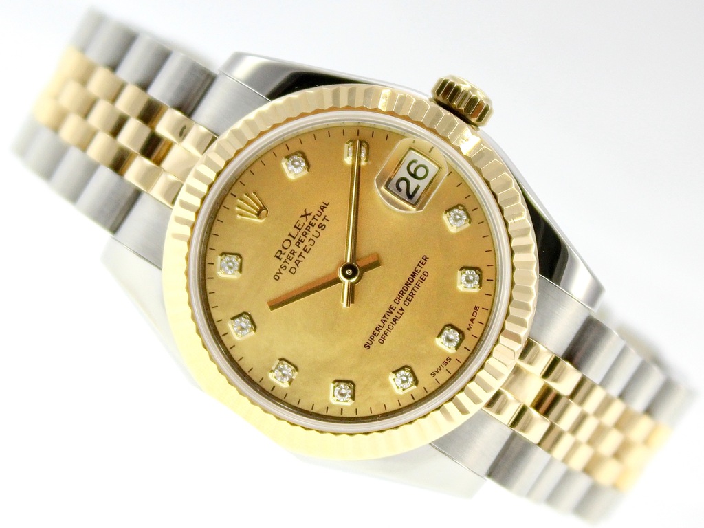 Damski Rolex Oyster Perpetual Datejust 18k Stal 8784396894 Oficjalne Archiwum Allegro