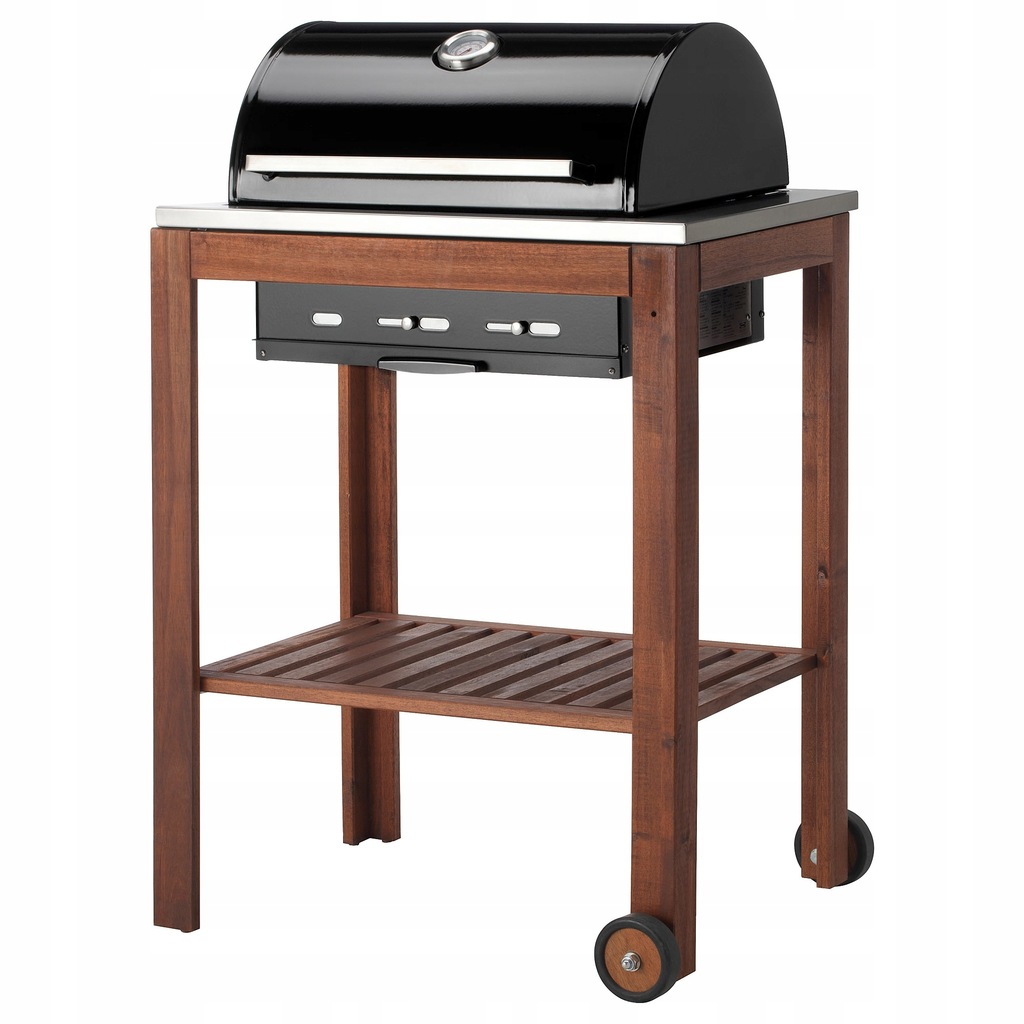 IKEA APPLARO / KLASEN Grill węglowy brązowa bejca