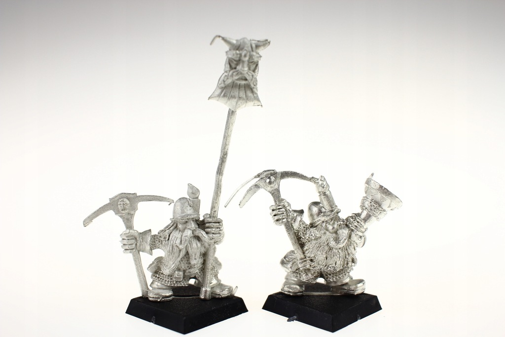 Dwarf Miners Command zestaw 2 figurki metal