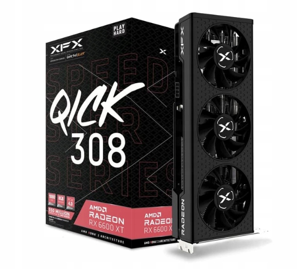 Купить Карта XFX Speedster QICK 308 Radeon RX 6600 XT 8 ГБ: отзывы, фото, характеристики в интерне-магазине Aredi.ru