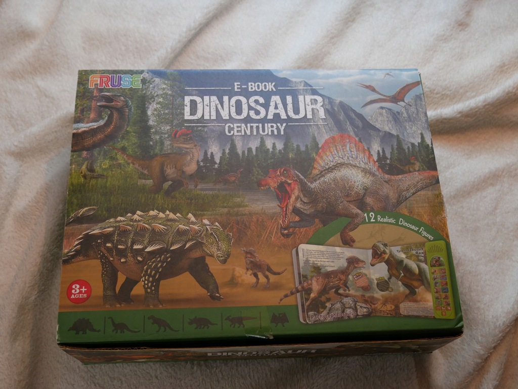 DUŻY ZESTAW DINOZAURY 12 x DINOZAUR FIGURKI GUMOWE DLA DZIECI