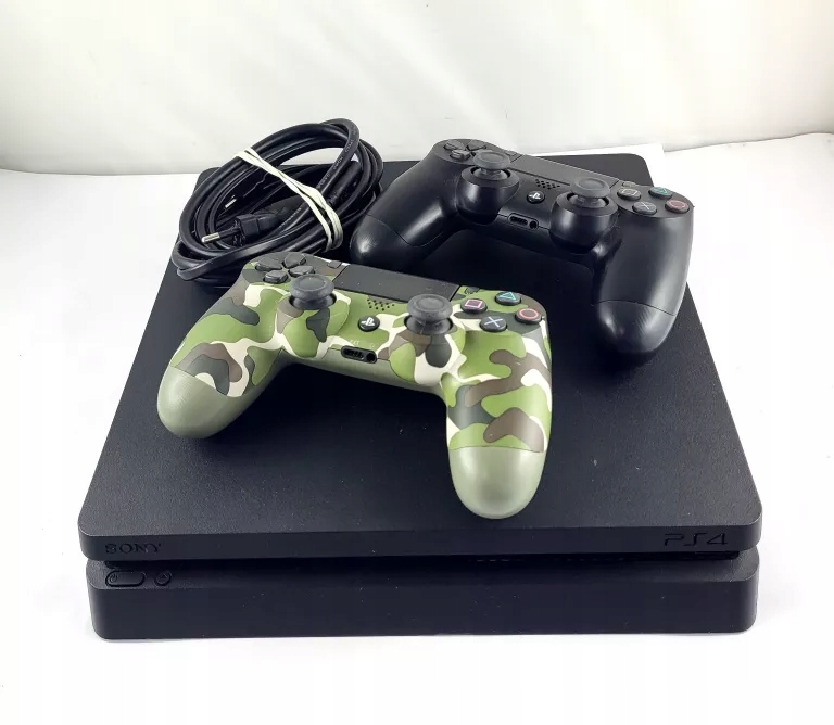 KONSOLA PS4 SLIM 1TB CUH-2216B + 2 ORYGINALNE PADY + OKABLOWANIE +FIFA 20