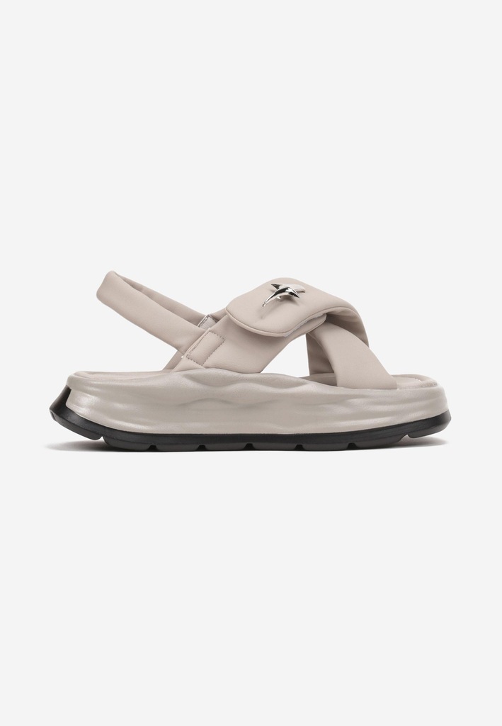 Born2Be Szare Sandały damskie 38 Casual