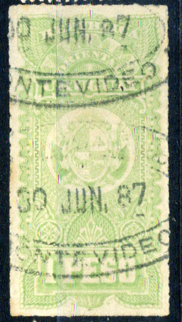 C. Urugway Rev. 1 Peso - 1887 r.