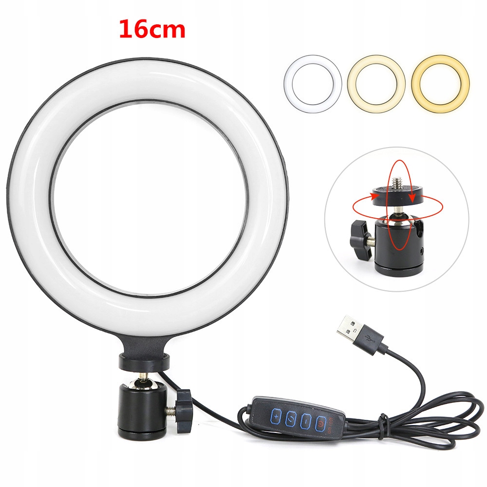 Lampa pierścieniowa LED Selfie 26cm 10 cali oświet