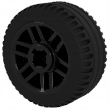 LEGO KOŁO Z FELGĄ CZARNY 11208 11209 14x9,9 11208c01