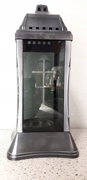 ZNICZ KAPLICZKA K-10 Z KRZYŻEM 28CM GRAFIT