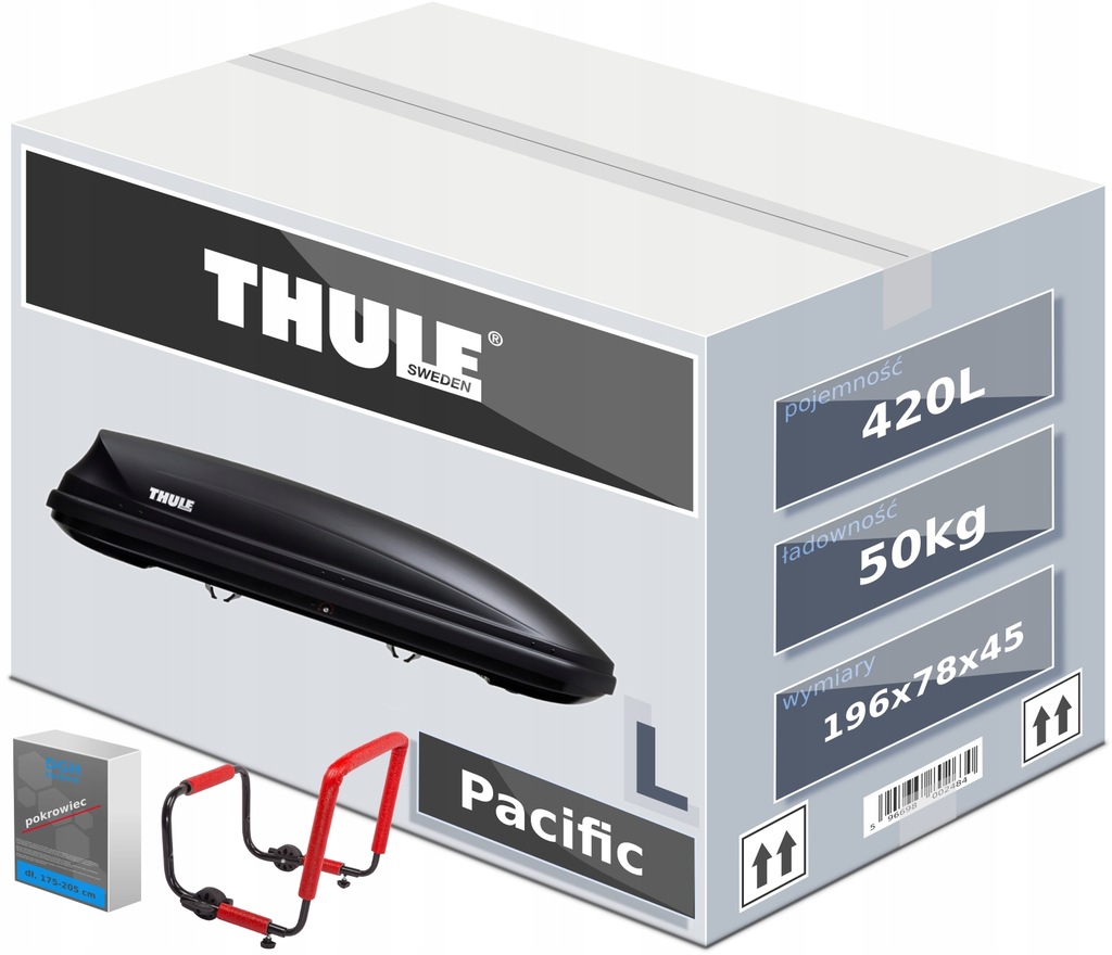 Купить Багажник Thule Pacific 780 420 л на крышу: отзывы, фото, характеристики в интерне-магазине Aredi.ru