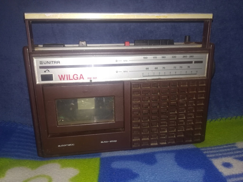 Radiomagnetofon Unitra WILGA RM 301 brązowa