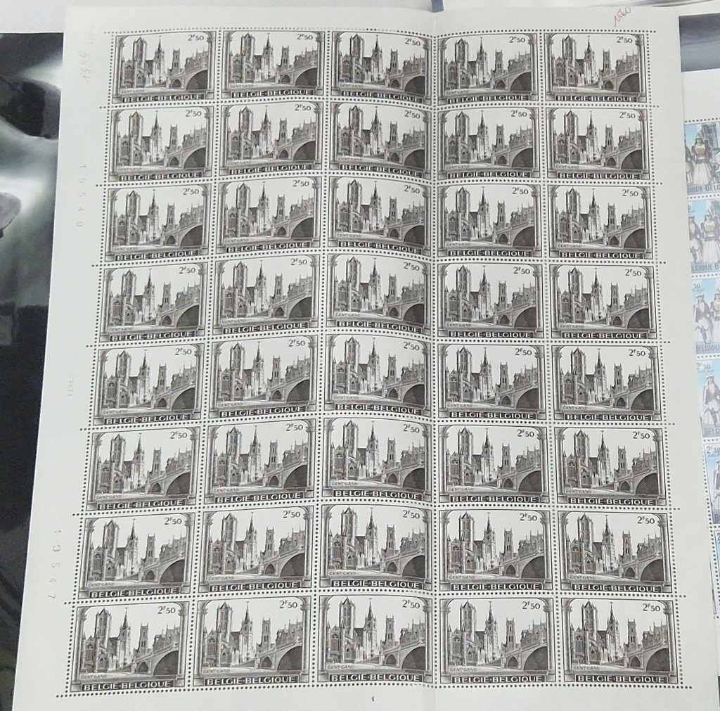 #48 ARKUSZ BELGIA CZYSTY