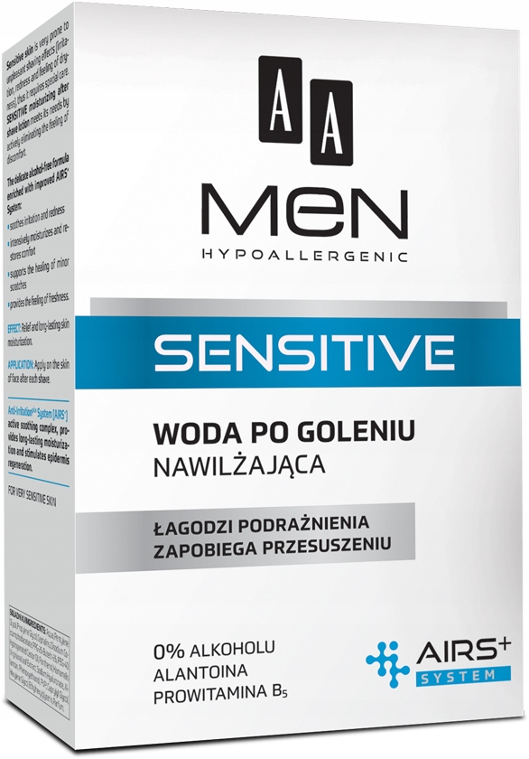 AA Men Sensitive Woda po goleniu nawilżająca 100 m