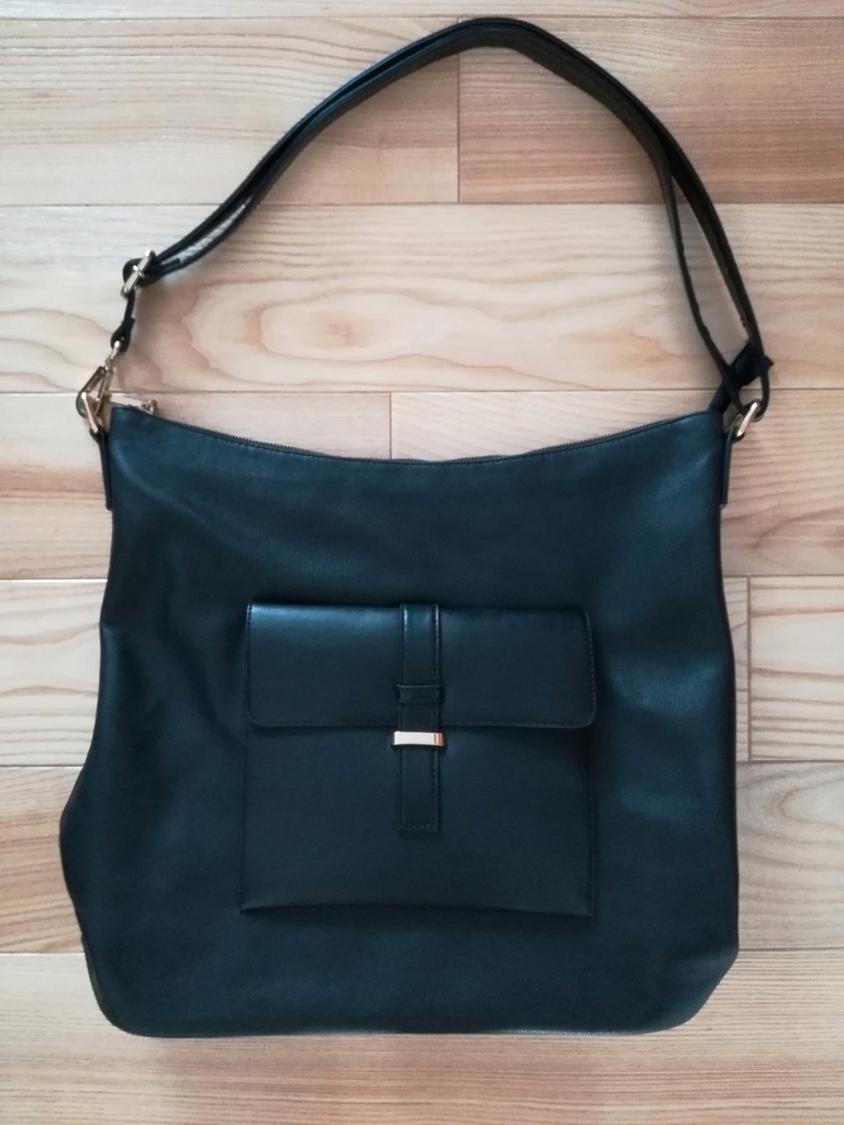 TOREBKA RESERVED torba czarna shopper listonoszka