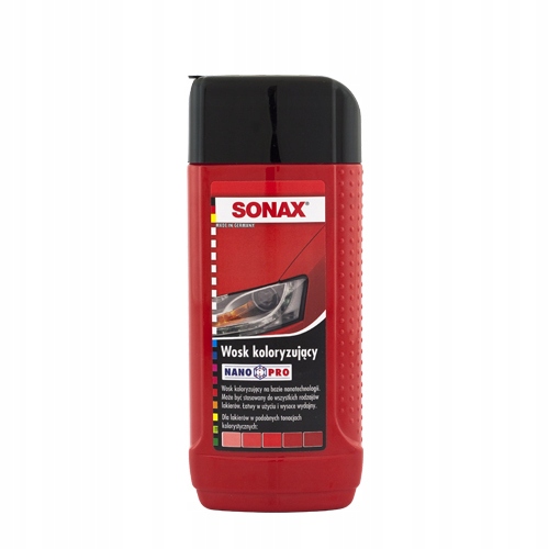 Mleczko Koloryzujące Sonax Czerwone NanoPro 250ml