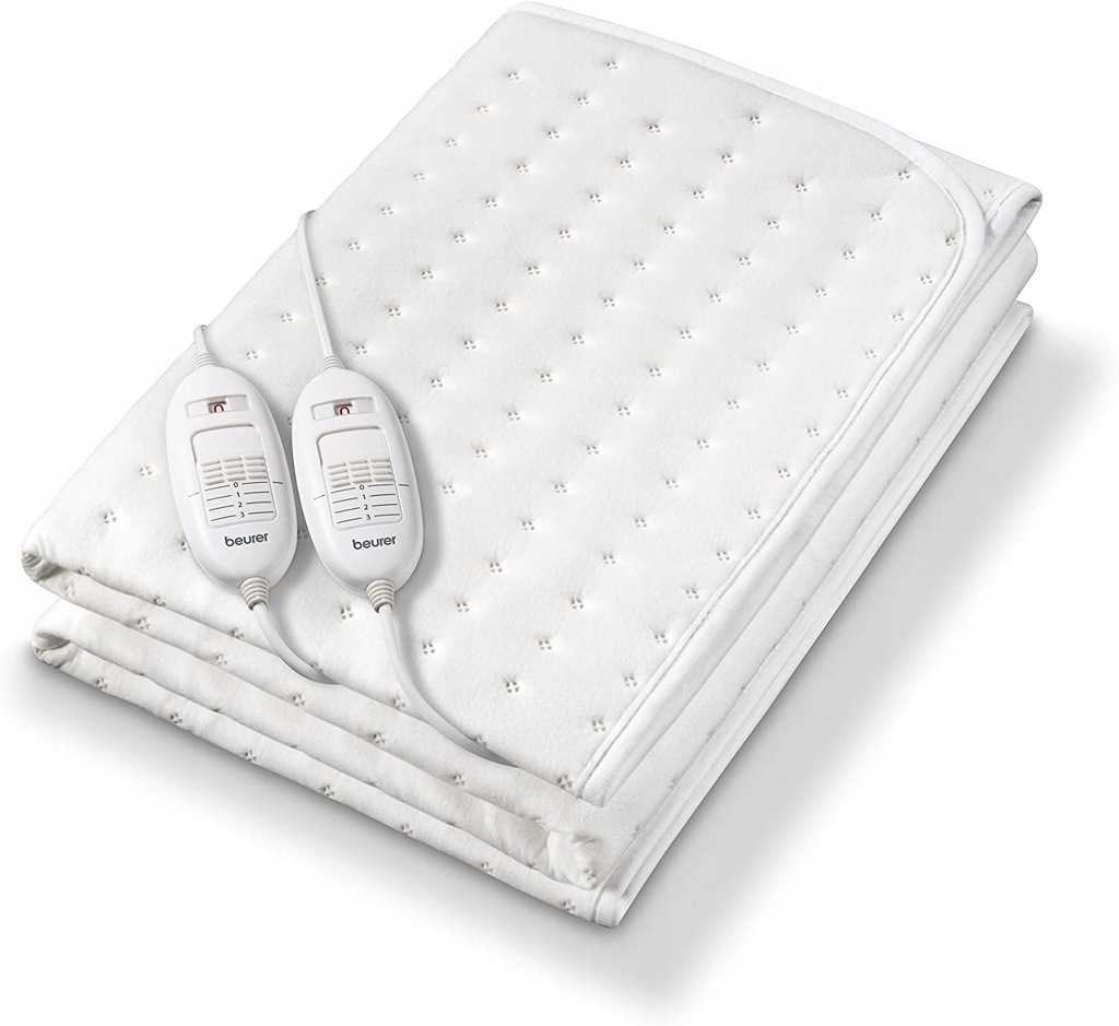 Mata elektryczna podwójna podgrzewana beurer TS 26 biały 120 W