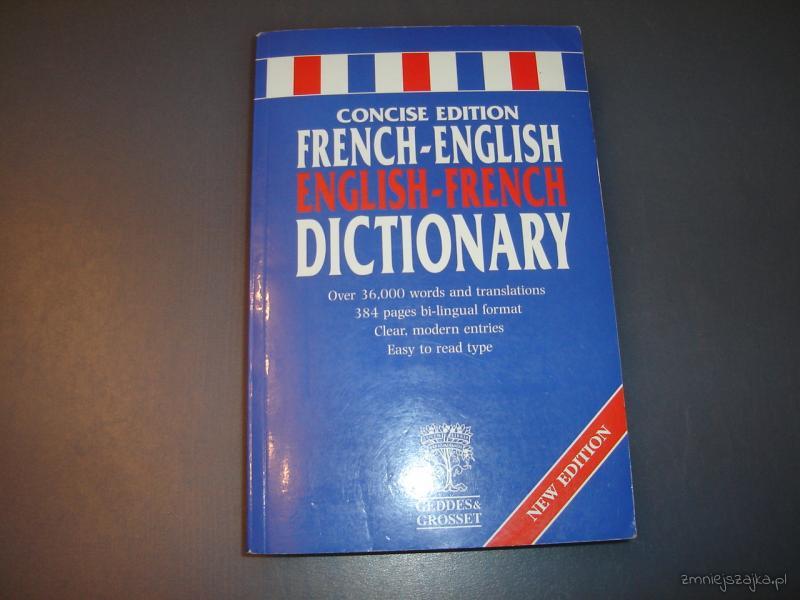 Słownik francusko - angielski , angielsko-francusk