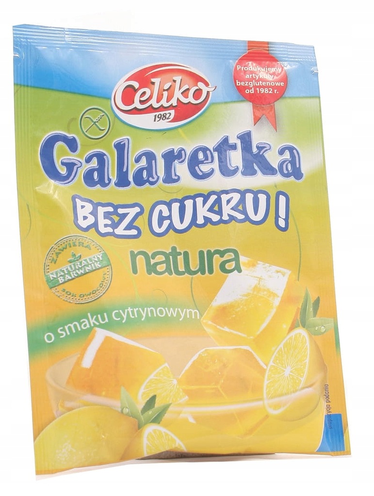 Galaretka cytrynowa bez cukru - bezglutenowa - Cel