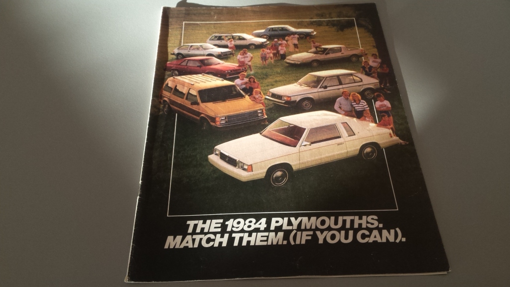 Prospekt Plymouth - modele 1984