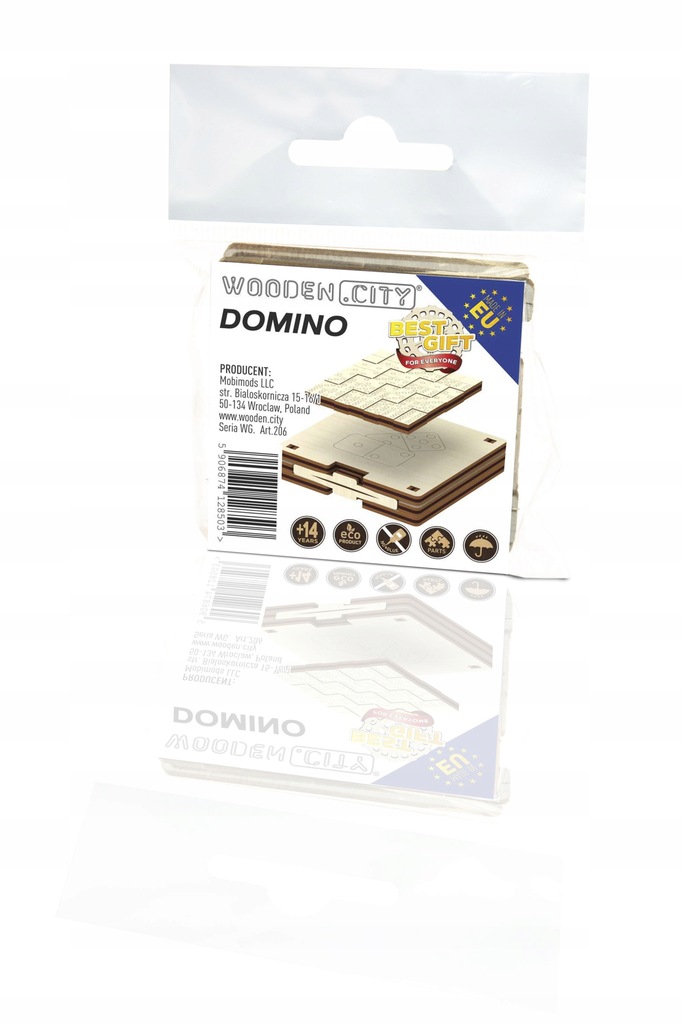 Drewniane Puzzle 3D - Gra Domino z Drewna