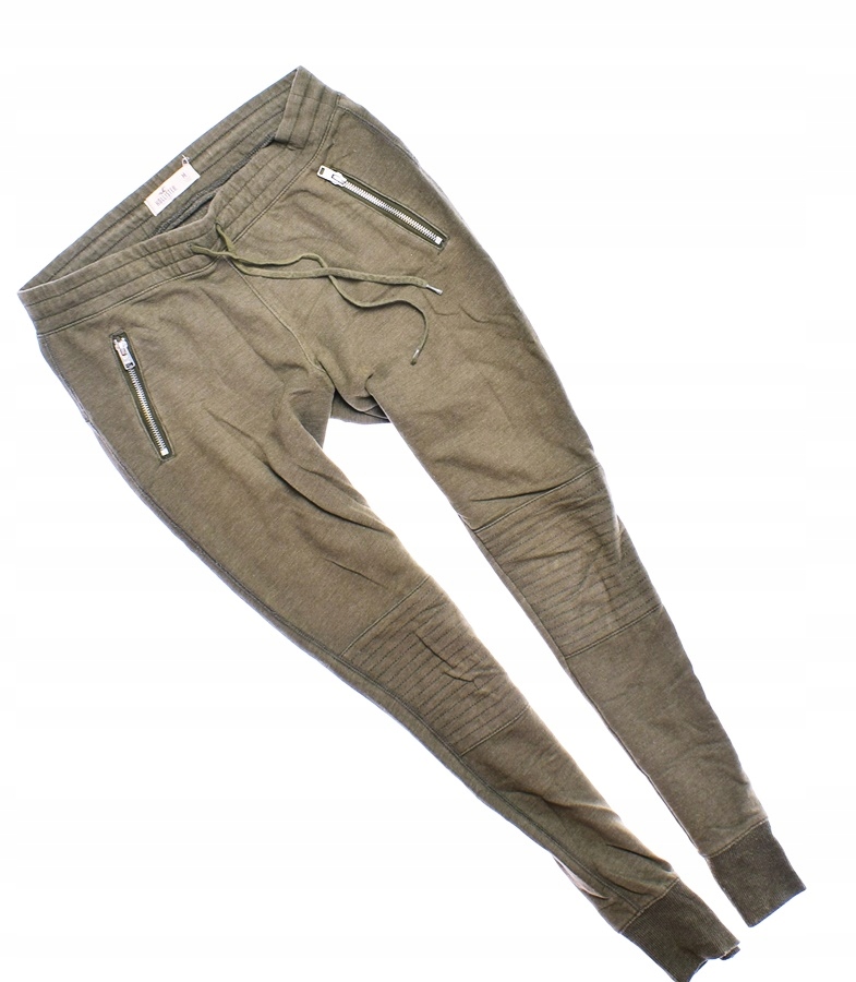 5406-18 HOLLISTER... m#k SPODNIE BIKERY KHAKI r.38