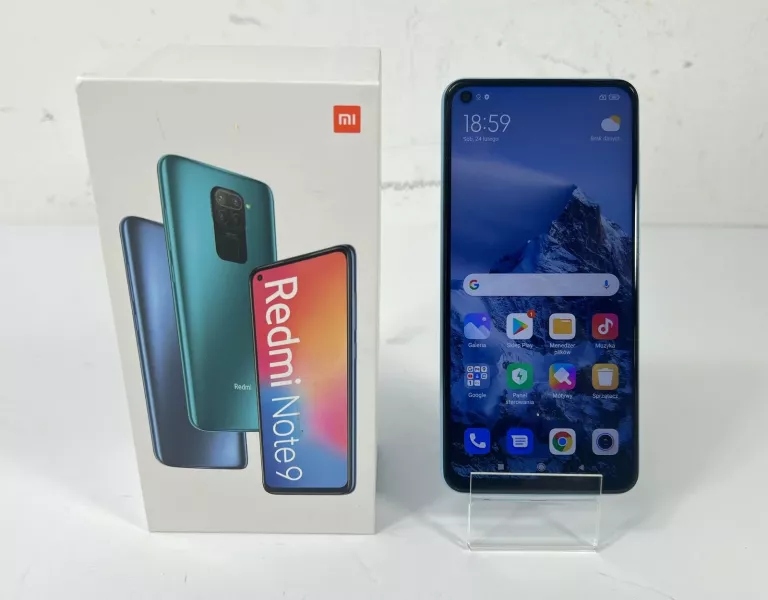 TELEFON XIAOMI REDMI NOTE 9 + PUDEŁKO