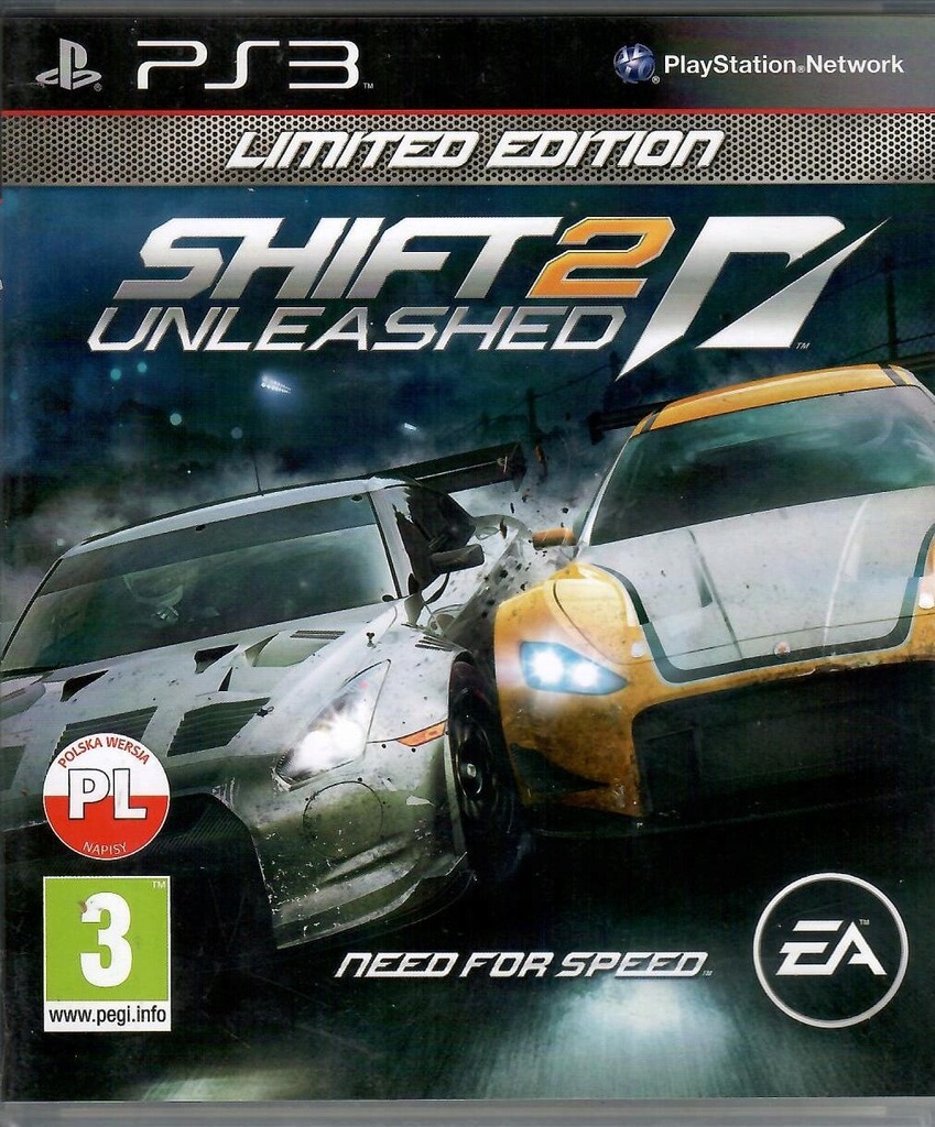 NFS Need For Speed Shift 2 Unleashed 2 pl ps3