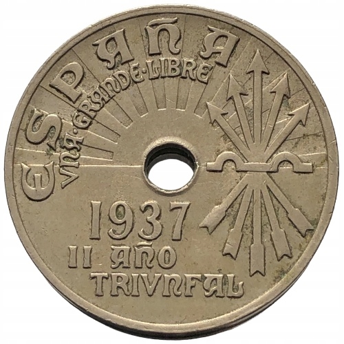 62320. Hiszpania - 25 centymów - 1937r.