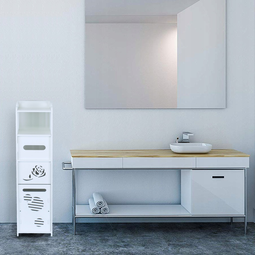 Купить Шкаф для ванной комнаты с белой колонной AZUROWA BASKET 80см: отзывы, фото, характеристики в интерне-магазине Aredi.ru