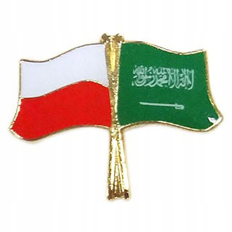 Przypinka pin wpinka flaga POLSKA-Arabia Saudyjska